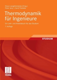 صورة الغلاف: Thermodynamik für Ingenieure 7th edition 9783834804181