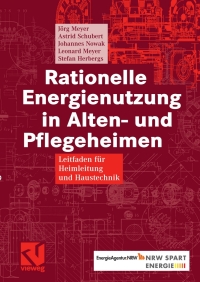 Cover image: Rationelle Energienutzung in Alten- und Pflegeheimen 9783834804914