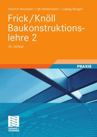 Cover image: Frick/Knöll Baukonstruktionslehre 2 33rd edition 9783519552512