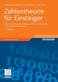Imagen de portada: Zahlentheorie für Einsteiger 6th edition 9783834804402