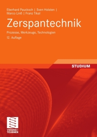 Cover image: Zerspantechnik 12th edition 9783834802798
