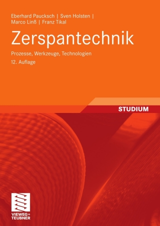Cover image: Zerspantechnik 12th edition 9783834802798