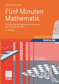 Cover image: Fünf Minuten Mathematik 2nd edition 9783834805775