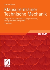 Imagen de portada: Klausurentrainer Technische Mechanik 2nd edition 9783834803603