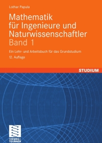 Imagen de portada: Mathematik für Ingenieure und Naturwissenschaftler Band 1 12th edition 9783834805454