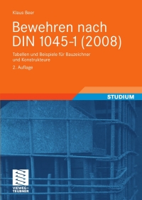Cover image: Bewehren nach DIN 1045-1 (2008) 2nd edition 9783834805850