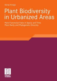 Cover image: Plant Biodiversity in Urbanized Areas 9783834809230