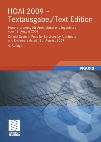 Cover image: HOAI 2009-Textausgabe/HOAI 2009-Text Edition 4th edition 9783834809841