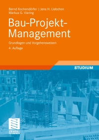 Titelbild: Bau-Projekt-Management 4th edition 9783834804969