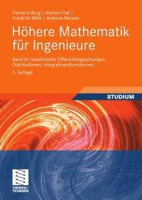 Imagen de portada: Höhere Mathematik für Ingenieure Band III 5th edition 9783834805652