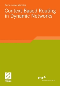 صورة الغلاف: Context-Based Routing in Dynamic Networks 9783834812957