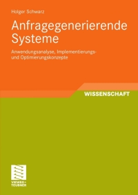 Cover image: Anfragegenerierende Systeme 9783834812988