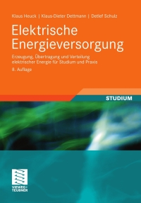 Cover image: Elektrische Energieversorgung 8th edition 9783834807366