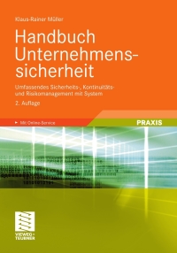 Cover image: Handbuch Unternehmenssicherheit 2nd edition 9783834812247