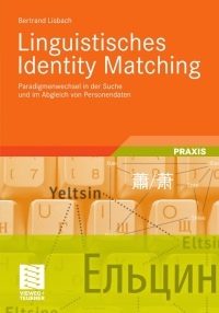 Imagen de portada: Linguistisches Identity Matching 9783834813718