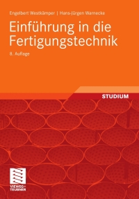 Titelbild: Einführung in die Fertigungstechnik 8th edition 9783834808356