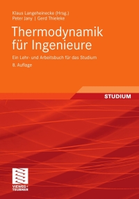 Cover image: Thermodynamik für Ingenieure 8th edition 9783834813565
