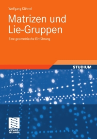 Imagen de portada: Matrizen und Lie-Gruppen 9783834813657