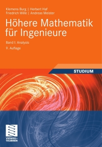 Cover image: Höhere Mathematik für Ingenieure Band I 9th edition 9783834812186