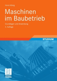 Imagen de portada: Maschinen im Baubetrieb 3rd edition 9783834809537