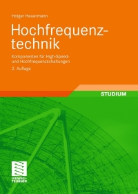 Cover image: Hochfrequenztechnik 2nd edition 9783834807694