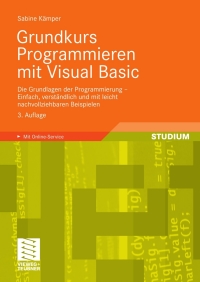 Cover image: Grundkurs Programmieren mit Visual Basic 3rd edition 9783834806901