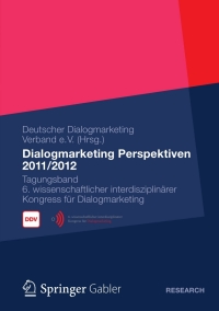 صورة الغلاف: Dialogmarketing Perspektiven 2011/2012 9783834935243