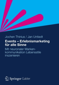 Cover image: Events - Erlebnismarketing für alle Sinne 9783834935373