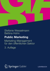 Imagen de portada: Public Marketing 3rd edition 9783834935519