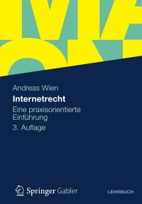 Cover image: Internetrecht 3rd edition 9783834935649