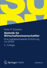 表紙画像: Statistik für Wirtschaftswissenschaftler 3rd edition 9783834935687