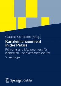 Cover image: Kanzleimanagement in der Praxis 2nd edition 9783834936141