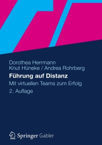 表紙画像: Führung auf Distanz 2nd edition 9783834930057