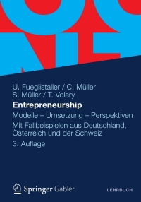 Cover image: Entrepreneurship 3rd edition 9783834930309