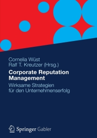 Cover image: Corporate Reputation Management 9783834930439