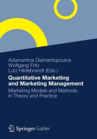 Cover image: Quantitative Marketing and Marketing Management 9783834930606