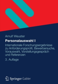 Imagen de portada: Personalauswahl I 3rd edition 9783834933140