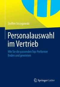 Cover image: Personalauswahl im Vertrieb 9783834933447