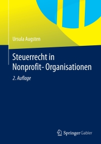 Titelbild: Steuerrecht in Nonprofit-Organisationen 2nd edition 9783834933461