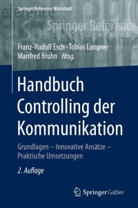 Cover image: Handbuch Controlling der Kommunikation 2nd edition 9783834934413