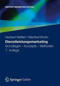 Cover image: Dienstleistungsmarketing 7th edition 9783834934420