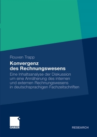 Cover image: Konvergenz des Rechnungswesens 9783834934093