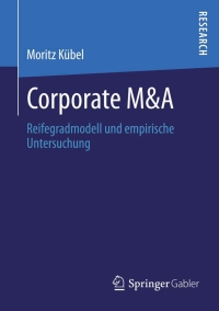 Imagen de portada: Corporate M&A 9783834939692