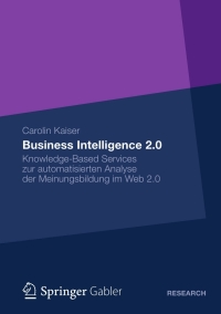 Cover image: Business Intelligence 2.0 9783834939890