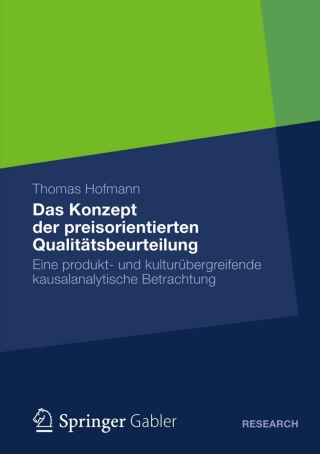 Cover image: Das Konzept der preisorientierten Qualitätsbeurteilung 9783834940803