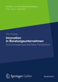 Imagen de portada: Innovation in Beratungsunternehmen 9783834941183