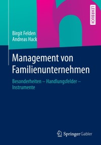 Cover image: Management von Familienunternehmen 9783834941589