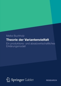 Cover image: Theorie der Variantenvielfalt 9783834941992