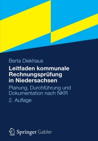 Cover image: Leitfaden kommunale Rechnungsprüfung in Niedersachsen 2nd edition 9783834942685