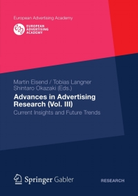 Imagen de portada: Advances in Advertising Research (Vol. III) 9783834942906